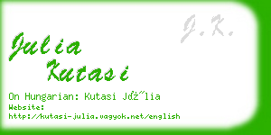 julia kutasi business card